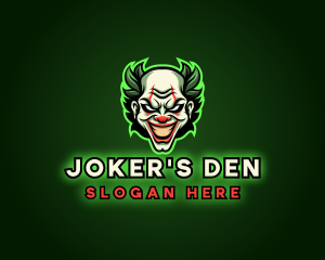 Scary Clown Joker logo design