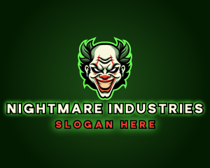 Scary Clown Joker logo design