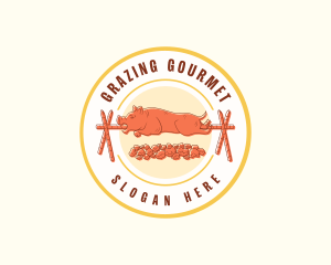 Roasted Pig Restaurant logo design