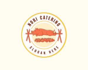 Roasted Pig Restaurant logo design