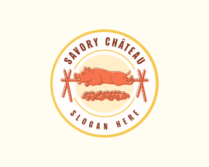 Roasted Pig Restaurant logo design