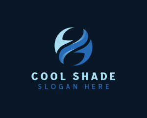 Ventilation HVAC Cooling logo design