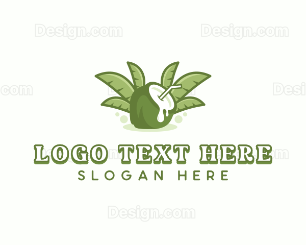 Coconut Juice Drink Logo