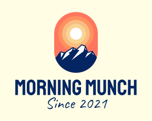 Sunrise Mountain Badge logo design