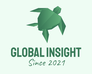 Green Turtle Origami  logo