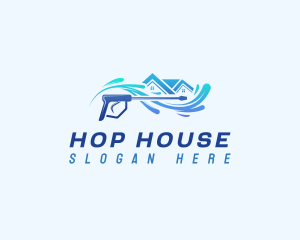 House Pressure Cleaner logo design