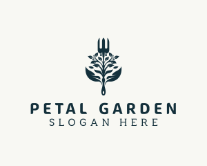 Plant Landscaping Rake logo design