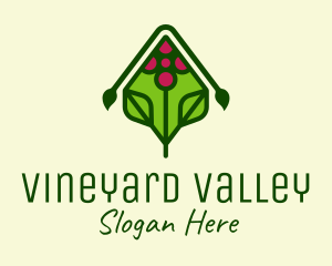 Organic Grape Vineyard logo design