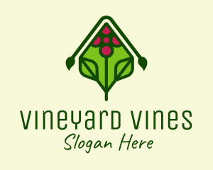 Organic Grape Vineyard logo design