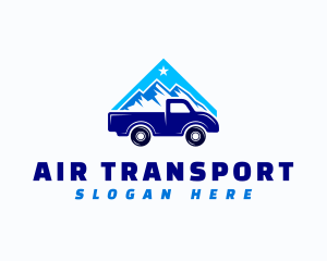 Mountain Pickup Truck logo design