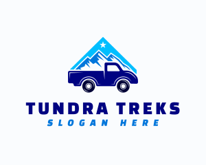 Mountain Pickup Truck logo design