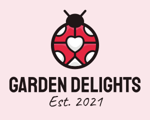 Ladybug Online Dating  logo design