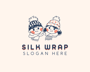 Kids Scarf Clothing logo design