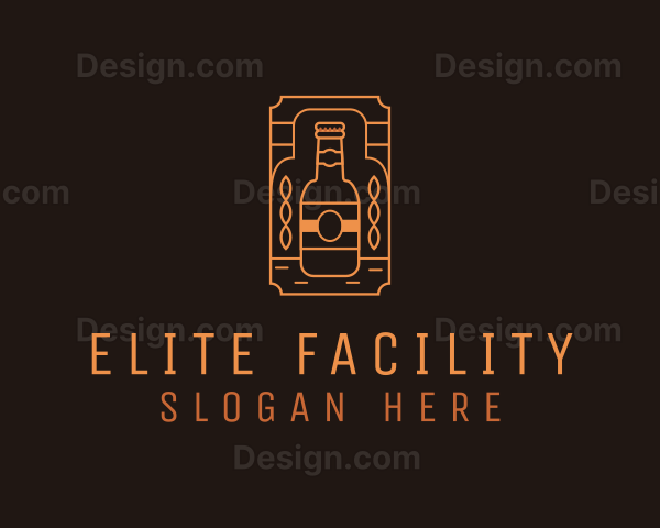 Rustic Beer Brewer Stamp Logo