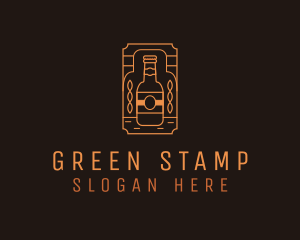 Rustic Beer Brewer Stamp logo design