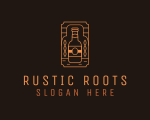 Rustic Beer Brewer Stamp logo design