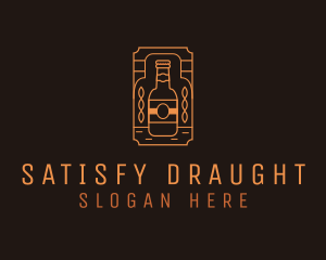 Rustic Beer Brewer Stamp logo design