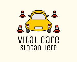 Car Traffic Cone Logo