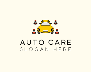 Car Traffic Cone logo design