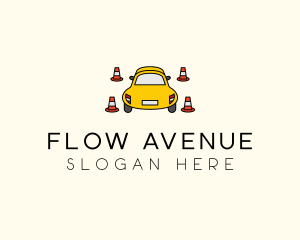 Car Traffic Cone logo design