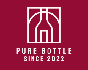 Wine Bottle Outline logo