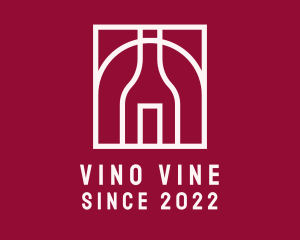 Wine Bottle Outline logo