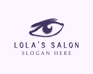 Violet Eyebrow Salon logo design