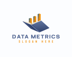 Book Finance Statistics logo design