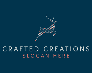 Deer Polkadots Craft logo design