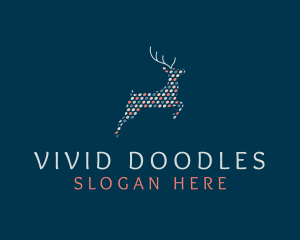 Deer Polkadots Craft logo design