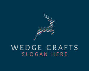 Deer Polkadots Craft logo design