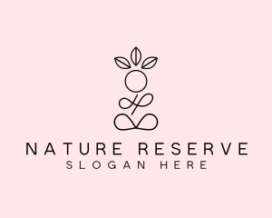 Nature Yoga Wellness logo design