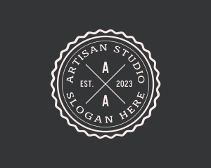 Hipster Stamp Studio logo design