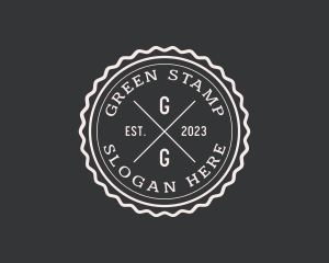 Hipster Stamp Studio logo design