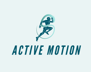 Physical Runner Fitness logo design