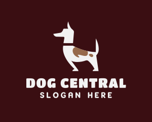 Brown Pet Dog Veterinary logo design