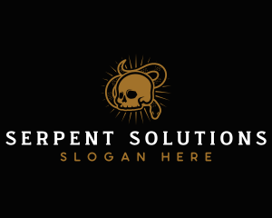 Snake Venom Skeleton logo design