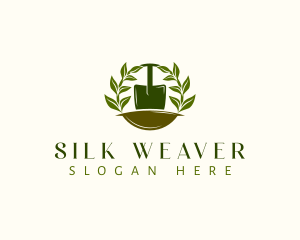 Shovel Plant Leaves  logo design