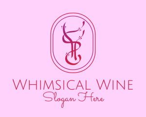 Deluxe Wine Bar  logo design