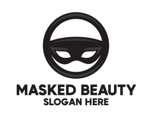 Mask Steering Wheel logo design