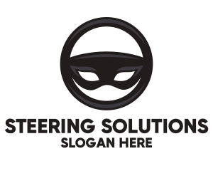 Mask Steering Wheel logo design