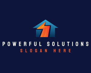 House Electric Voltage logo design