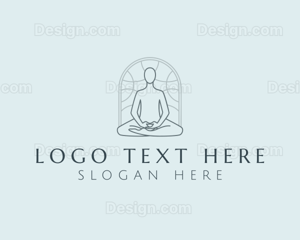 Yoga Meditation Wellness Logo