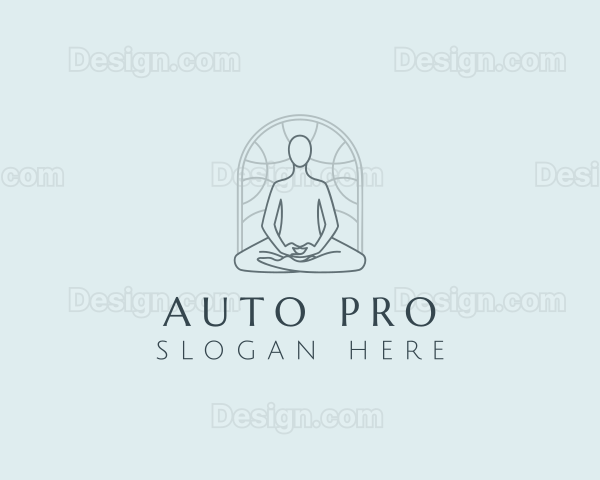 Yoga Meditation Wellness Logo