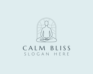 Yoga Meditation Wellness logo design