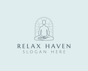 Yoga Meditation Wellness logo design