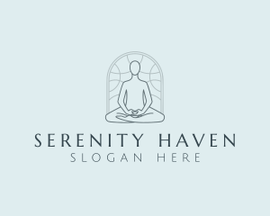 Yoga Meditation Wellness logo design