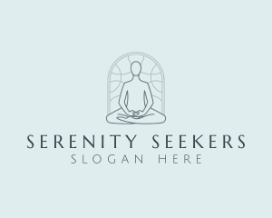 Yoga Meditation Wellness logo design