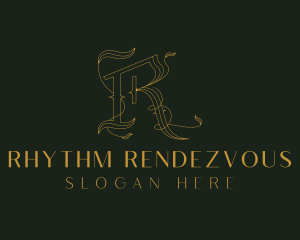 Luxury  Leaf Letter R logo design