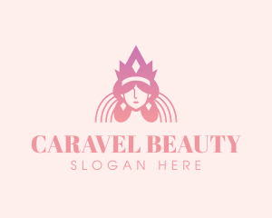 Queen Beauty Crown logo design